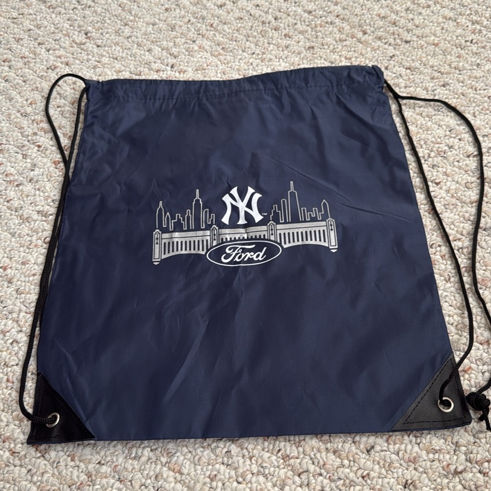 Yankees and Ford Drawstring Backpack New York Yankee Bronx 2024 rare Derek jeter